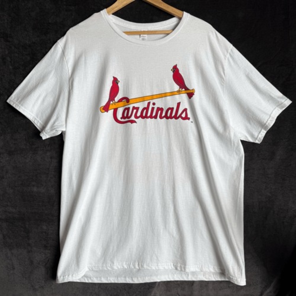 St Louis Cardinals Baseball T Shirt Mens XL White‎ Tim McCarver 15 Graphic Tee - Picture 2 of 11